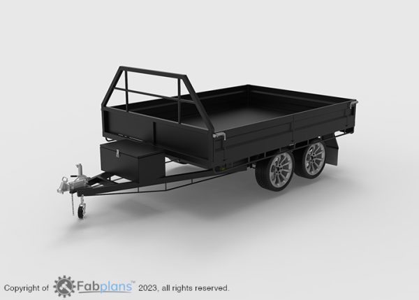 10x7 hydraulic tipping trailer plans