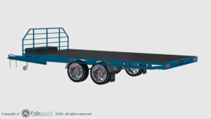 flatbed trailer blueprint