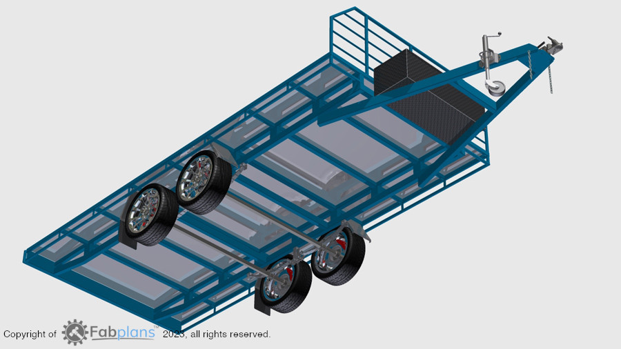 flatbed trailer fabrication drawings