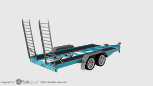 heavy duty car trailer blueprint