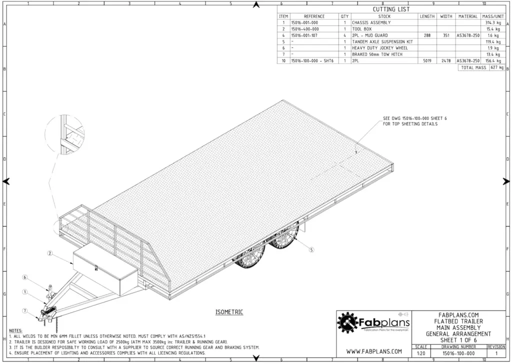 flatbed trailer plans online