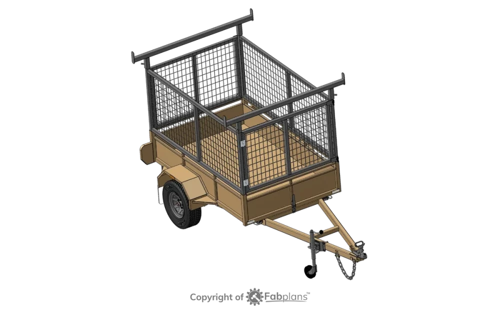 free trailer plans - box trailer cage