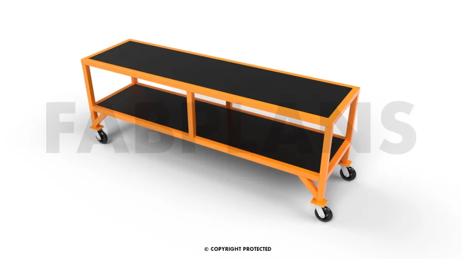 Fabplans Work Bench Plans - 2500x1300mm